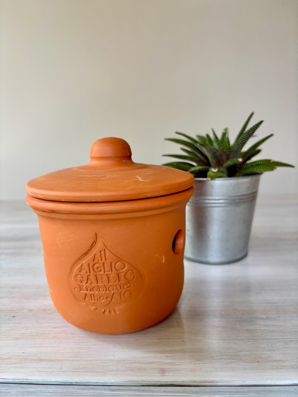 NWT Himark Terra Cotta Garlic Pot. NEW ❤️